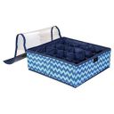 PrettyKrafts Non-Woven Innerwear Organizer 15+1 Compartment,Folding Drawer Wardrobe Organizer,Bra,Scarf,Belt,Tie,Undergarments,Foldable Storage Box With Lid,Dressing Table Storage Box,(Trio Brown)...