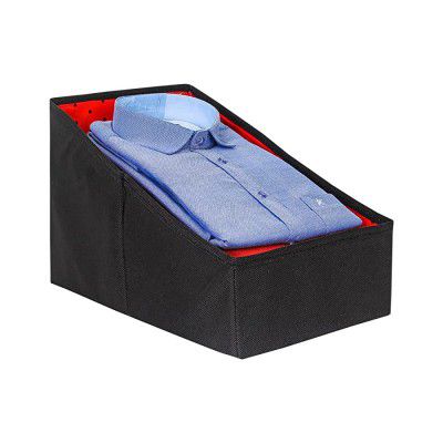PrettyKrafts Non Woven Shirts and Clothing Organizer - Rimples_Red