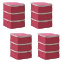 PrettyKrafts Saree Cover Set of 12 Large/Wardrobe Organiser/Clothes Bag_Pink...