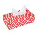 PrettyKrafts Tissue Paper Box Cover Rectangular Shape Napkin Holder use for car,Home and Office, (Single), Diamond Red...