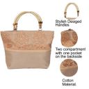 PrettyKraftsWomens Cotton Mini Handbag_Beige...