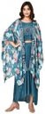 PrevaFashion  Women Silk Blend Kurta Pant Ethnic Jacket Set...