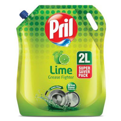 Pril Lime Liquid Dishwash Gel - 2 Litre