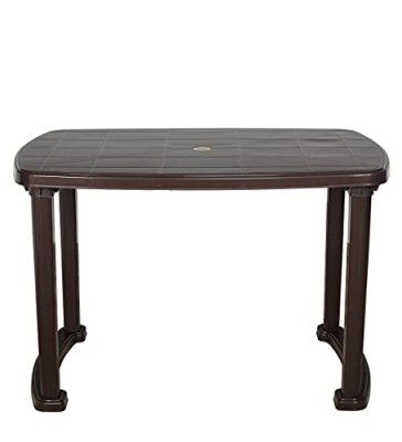 Prima 5000 Center Dining Table for Home, Office & Outdoor Weather Brown Color