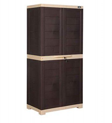 Prima Alfa 2 Plastic Cabinet for Storage | Multipurpose for Home Kitchen & Office
