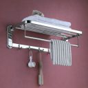 Primax Casa 304 Grade Stainless Steel Folding Towel Rack for Bathroom/Towel Stand/Hanger/Bathroom Accessories (24 Inch-Chrome)...