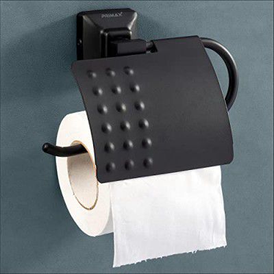 Primax Squaro Stainless Steel 304 Grade Toilet Paper Roll Holder/Toilet Paper Holder in Bathroom/Kitchen/Bathroom Accessories (Black)