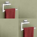 Primax Stainless Steel 304 Grade Squaro Napkin Ring/Towel Ring/Napkin Holder/Towel Hanger/Bathroom Accessories(Chrome) - Pack of 2...