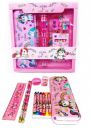PRIME DEALS Kids Unicorn Stationary Kit for Girls Pencil Pen Book Eraser Sharpener - Stationary Kit Set for Girls/Birthday Gift (Unicorn 12 Pcs), Pink