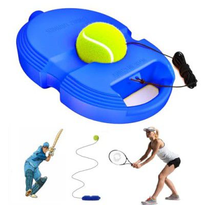TEKCOOL Tennis Trainer (Pack of 1) Rebound with String Tennis Set Self Practice Ball