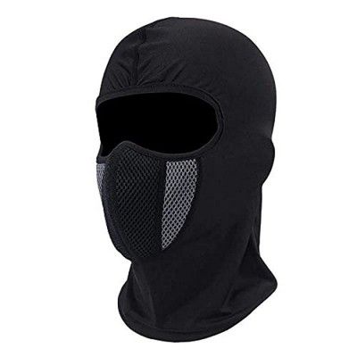PrimeBox Full Neck Cover 3 Layer Breathable Mesh Cotton Fabric Reusable Washable Full Cover Face Mask for Bike Riding