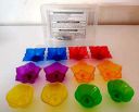 Primelife 12 Designer Transparent Diya Deepak Special Reusable Diya Colourful Reflection Diya Combo Sai Diya Deepak Sai Ram Deepak Decorative Diwali Deepak Oil Diye for Decoration...