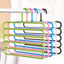 Primelife 5 Layer Pants Clothes Hanger Wardrobe Storage Organizer Rack (Set of 5), 32l x 1b x 33h cm (Assorted Colour) Plastic...