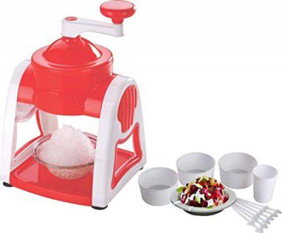 Primelife Ice Gola Slush Maker Ice Snow Maker Machine with 3 Bowl, 1 Glass, 6 Sticks and 1 Dish (Random Colour)