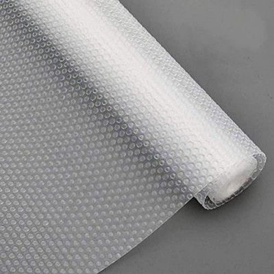 Primelife Multipurpose Super Strong EVA Anti-Slip Bathroom Cabinet Drawer Shelf Mat Liner Sheets Roll, Fridge Mat, Table Mat (Dot-Natural White) (45cm X 125cm,1.25mtr)