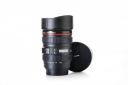 Primelife Plastic Camera Lens Shaped Coffee Mug With Lid, 350ml (Black)...
