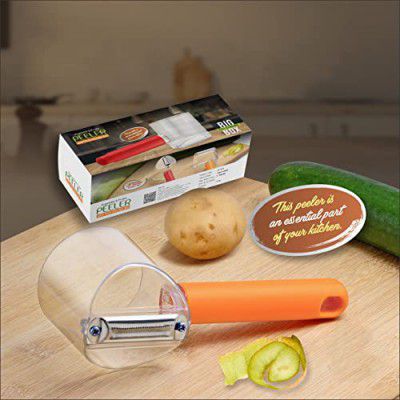 Primelife Plastic Orange Peeler Tool, Potato Peelers with Container Orange Peeler, Vegetable Peelers