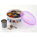 Primelife Plastic Storage Boxes, Transparent Container 7 Compartments with Spoon - Multicolor (MB Pro)...