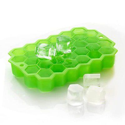 Primelife Silicone 32 Cavity Ice Cube Tray for Freezer Flexible Honeycomb Design Ice Cube Tray 