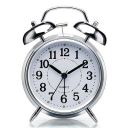 PRIMESKY Brass Vintage Twin Bell Table Top Alarm Clock with Night Led Light Display Alarm Clock...
