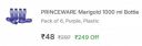 PRINCEWARE Marigold 1000 ml Bottle  (Pack of 6, Purple, Plastic)...