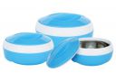 Princeware Solar Casserole with Inner Stainless Steel - Set of 3 (530 ml,780 ml,1290 ml), Blue...