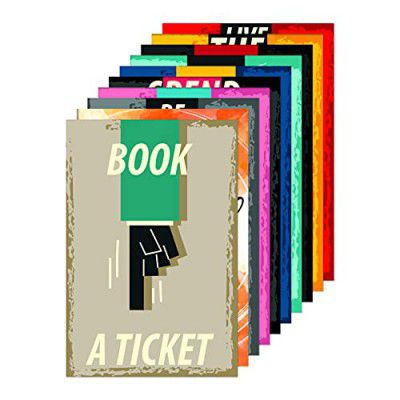 Printelligent Quote and motivational poster set of 10 size (45 cm x 30 cm) d88