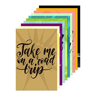 Printelligent Quote and motivational poster set of 10 size (45 cm x 30 cm) d81