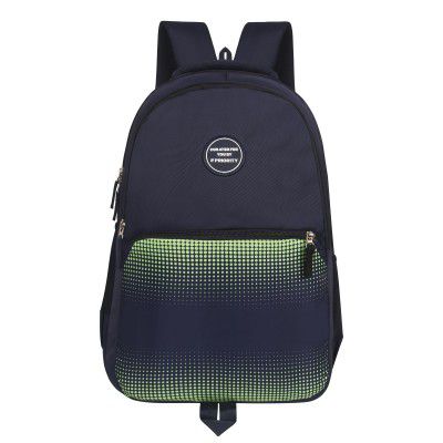 Priority 19 Inch PU College Backpack For Boys & Girls | Casual Backpack For Men & Women | Office Backpack For Unisex (Large | Navy Blue)
