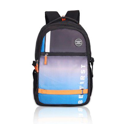 Priority 20 Inch Lightweight PU College Backpack For Boys & Girls (Large | Dark Grey)