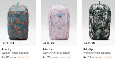 Priority Backpack Starts At 179/-