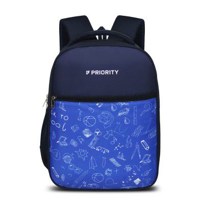 Priority Kids 25L Cartoon Printed Stylish Lightweight Backpack