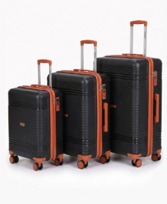 Priority Set of 3 360 Degree Rotation Hard-Sided Trolley Bags