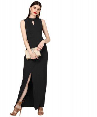 PristiveFashionHub Women's Comfortable Round Neck Sleeveless Dresses for Women || Western Dresses for Women
