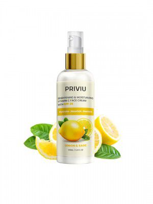 PRIVIU Brightening and Vitamin C Face Cream with 25 SPF - 100 ml