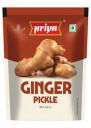Priya Ginger Pickle with Garlic, - Homemade Adrak Achar - Traditional South Indian Taste-40g Pouch (Pack of 10)...