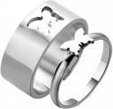 Priyangkrita butter fly ring Stainless Steel Ring Set...