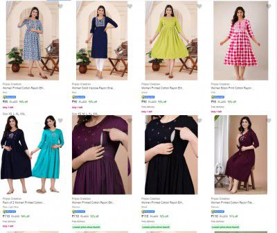 Priyas Creation Ethnic Dress @ ₹85