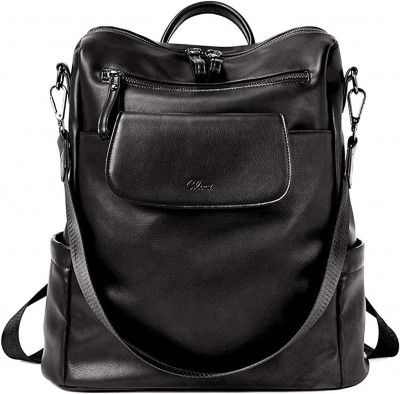 ProArch Medium 25L Backpack Women Leather Convertible Shoulder Bag Ladies Anti-theft Satchel Sling Travel Backpack
