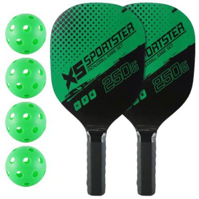 Proberos® Pickleball Paddles Kit with 4 Balls & Portable Bag