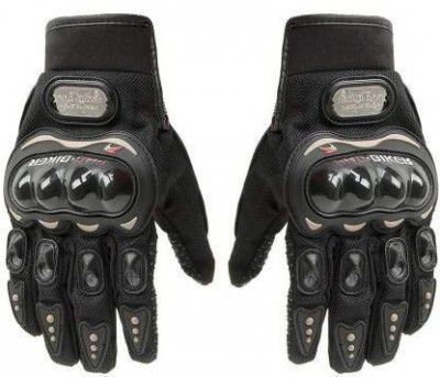 Probiker FM-Gloves_BK_Full_L Bike Full Finger Gloves (Black, Large, Rubber, Cycling)