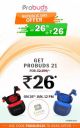 Lava Probuds 21 | Truly Wireless Bluetooth Buds with 45 hrs Playtime | Type-C Fast Charging Earphones...