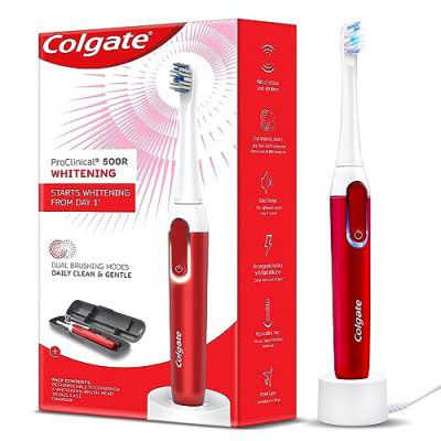 Colgate Proclinical 500R Whitening Rechargeable Sonic Toothbrush, Electric Toothbrush