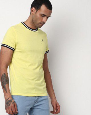 PRODUKT BY JACK & JONES Slim Fit Crew-Neck T-shirt with Contrast Neckline