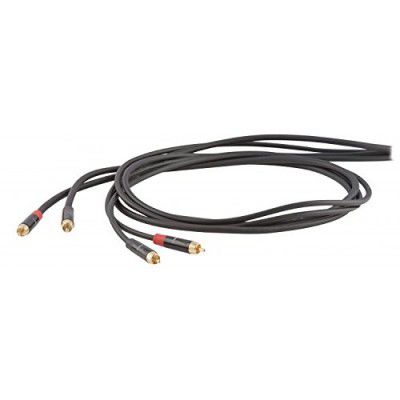 PROEL DHS505LU3 DH.Audio Cable 2 RCA-2RCA BK 3M,Black