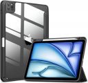 ProElite case for iPad Air 11 Inch Case M2 2024, iPad Air 10.9 inch 5th/4th Gen, Transparent Hybrid Smart Flip Cover with Pencil Holder for iPad Air 11" 2024, Black...