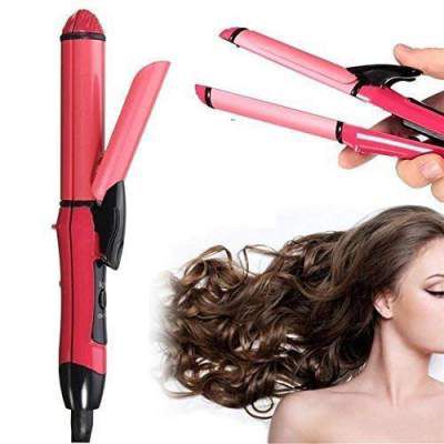 Professional 2 in 1 Electric Hair Straightener and Curler