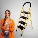 ProHome 4-Step Steel Ladder for Home With Anti-Skid shoes Steel Ladder ...