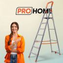 ProHome 7 Steps Ladder with Anti Slip Shoes Aluminium Ladder ...