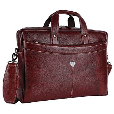 Prohyde Genuine Leather Bombay Brown 15.6 inch Laptop Messenger Bag